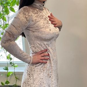 Kimchi Blue UO velvet champagne Dress